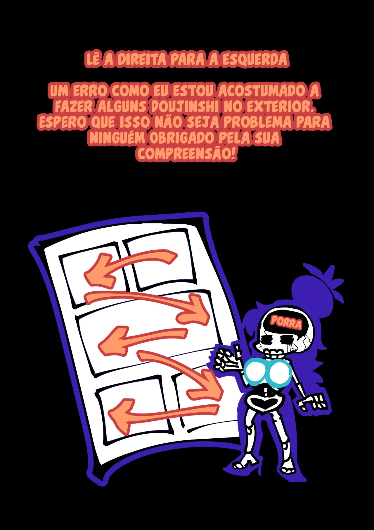 Trem do Prazer: Piranha dá a Buceta e Chupa Rola em Hentai HQ Brasileiro