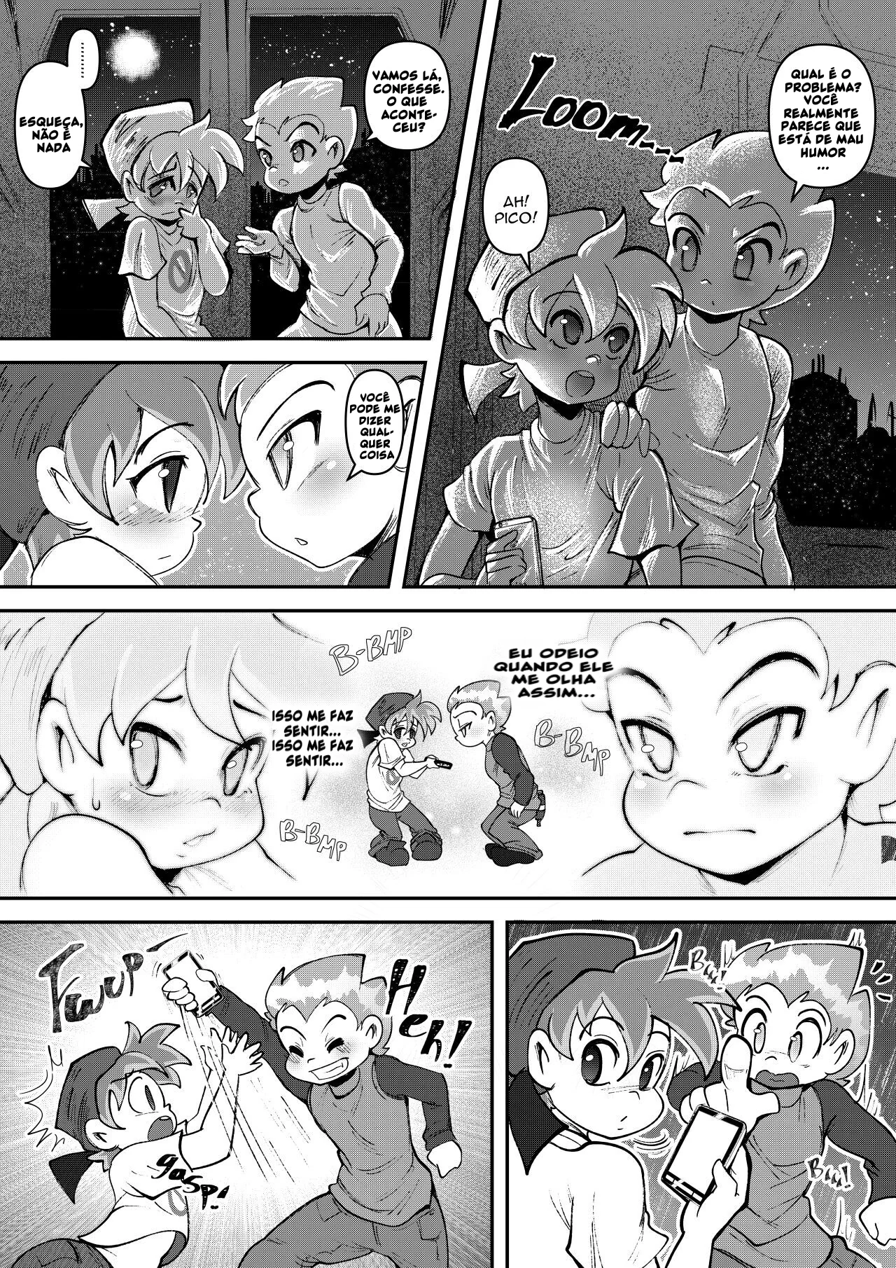 Trem do Prazer: Piranha dá a Buceta e Chupa Rola em Hentai HQ Brasileiro