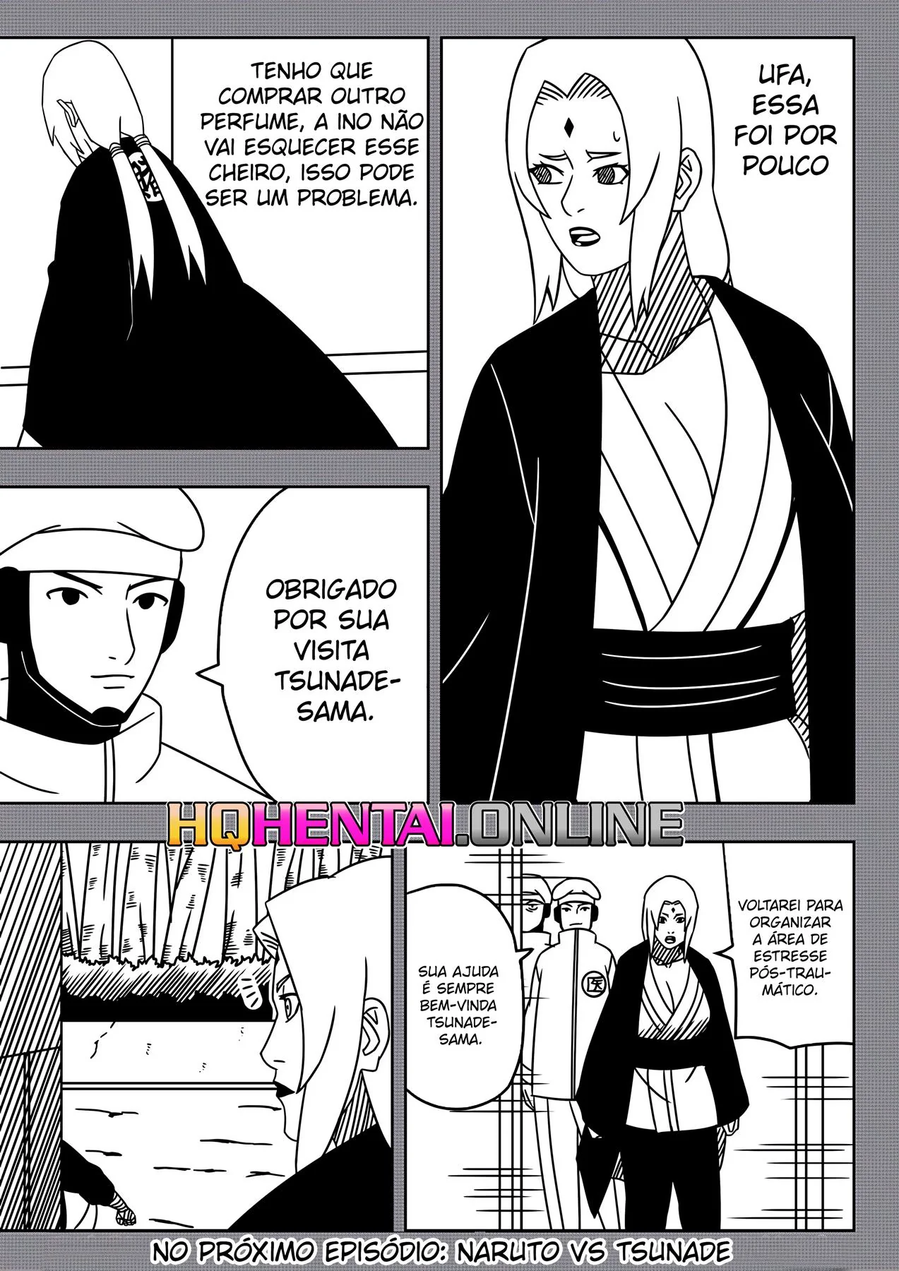 Tsunade Piranha Mostra sua Buceta para Shizune Enquanto Samui Quer Uma Piroca do Uzumaki - Hentai HQ Brasileiro