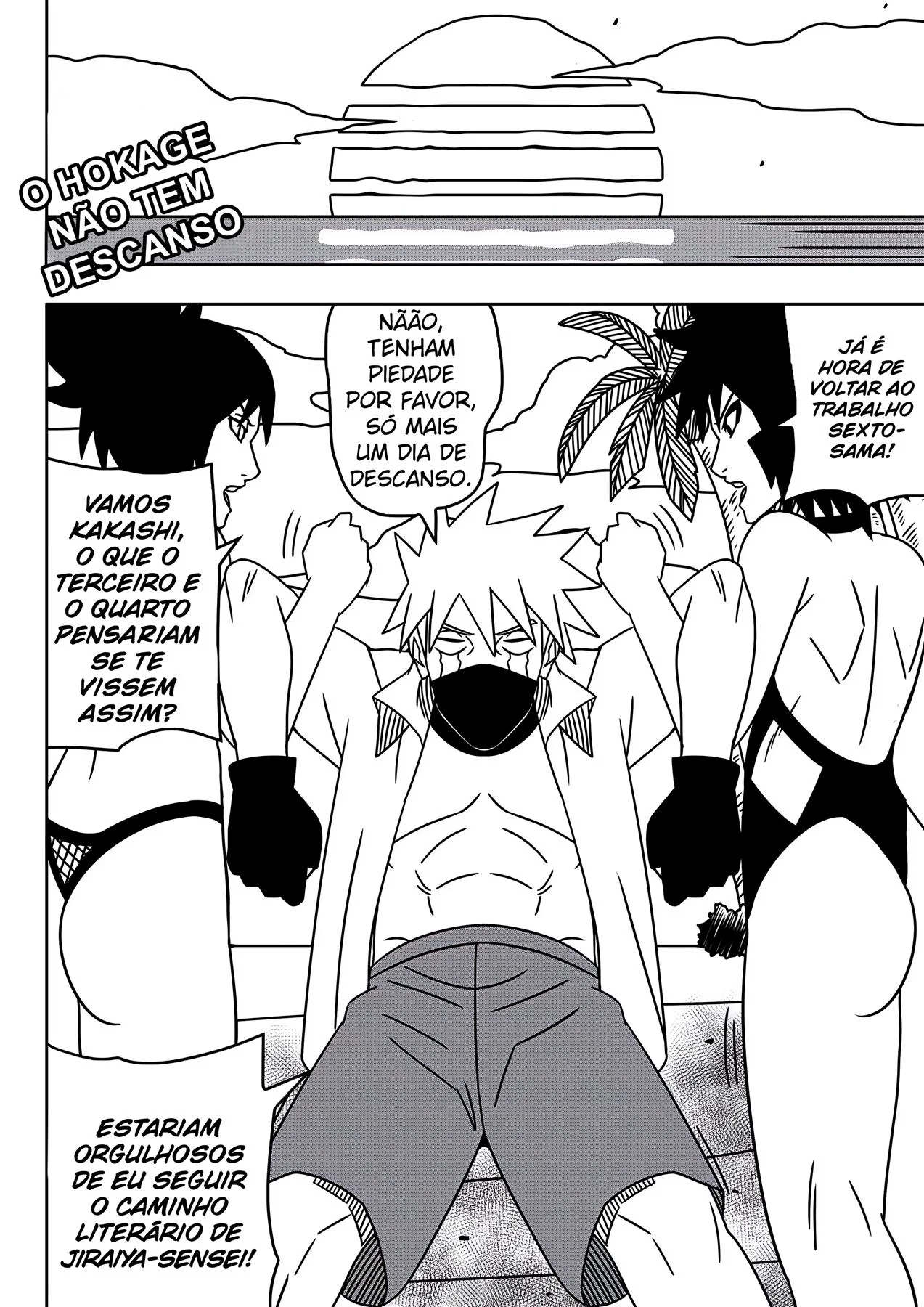 Tsunade Piranha Mostra sua Buceta para Shizune Enquanto Samui Quer Uma Piroca do Uzumaki - Hentai HQ Brasileiro