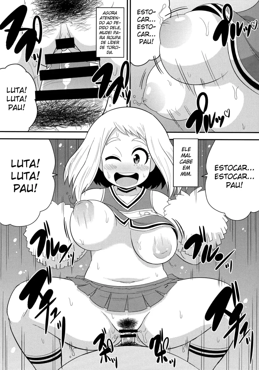 Uraraka Piranha de Boku no Hero Fodendo Por Dinheiro em HQ Brasileiro