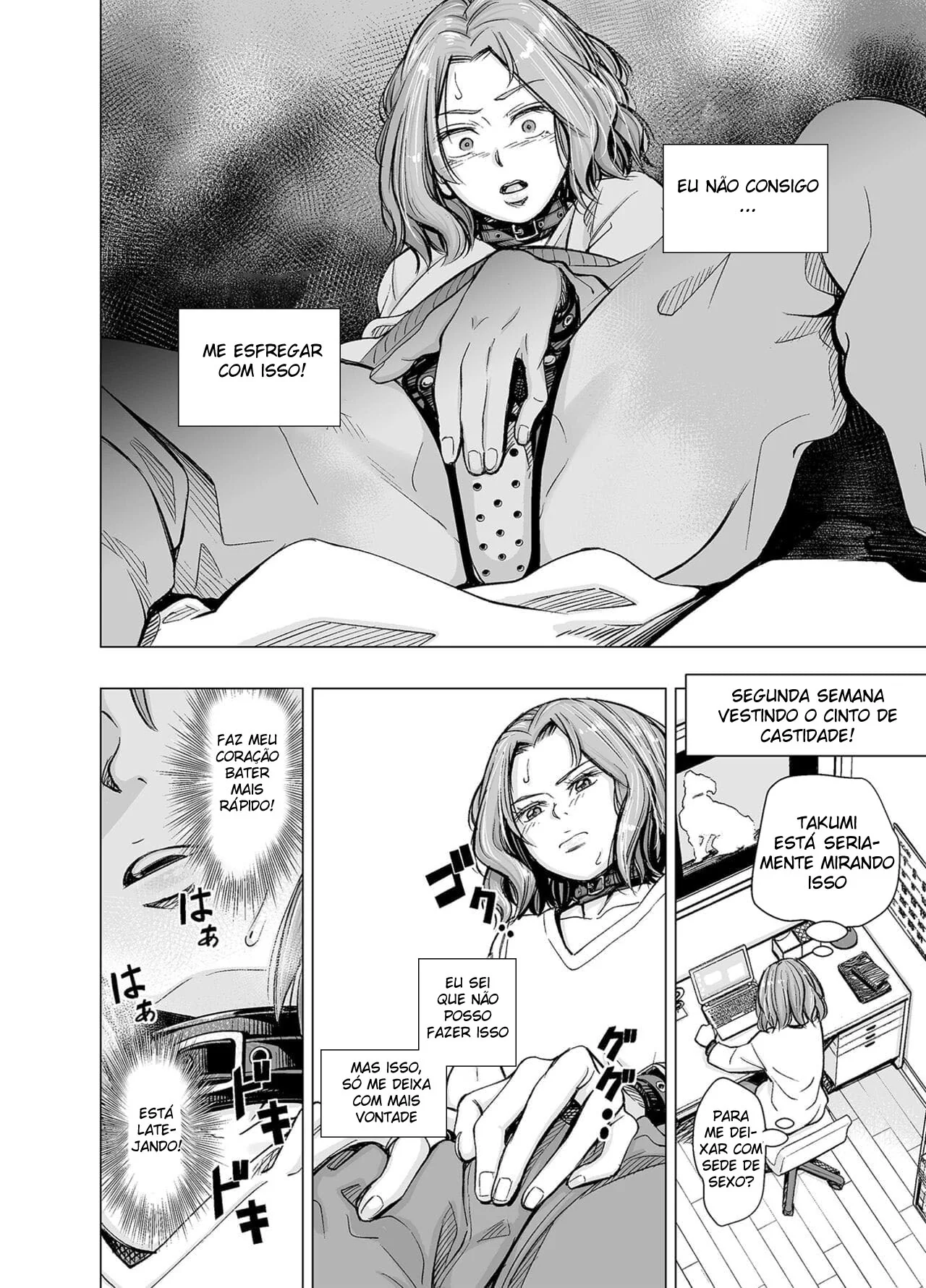 Vingança Perversa: Marido Corno Força a Esposa Piranha a Usar Calcinha de Castidade em Hentai HQ Brasileiro