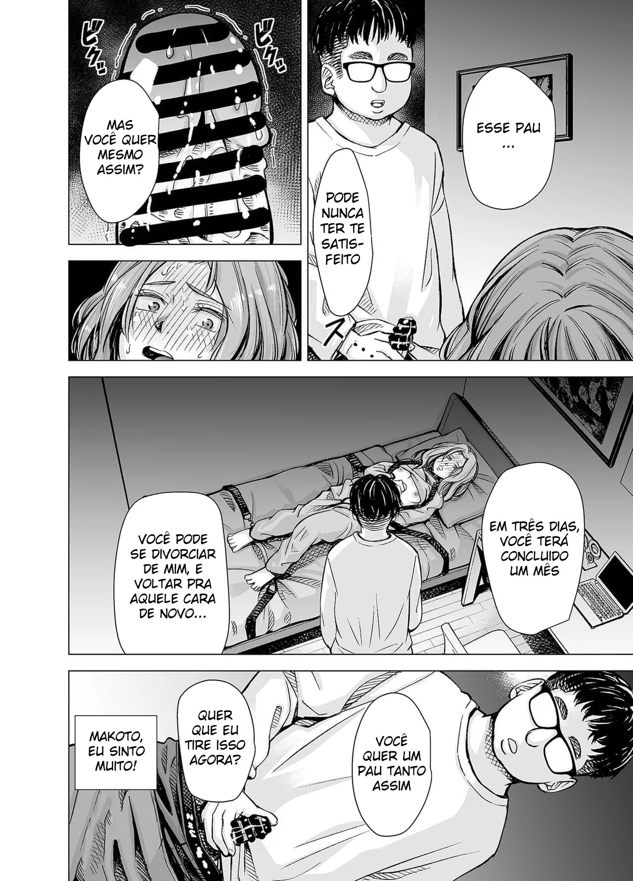 Vingança Perversa: Marido Corno Força a Esposa Piranha a Usar Calcinha de Castidade em Hentai HQ Brasileiro