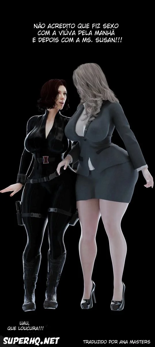 Viúva Negra se arrepende de dar a buceta pro Alaric em HQ Brasileiro