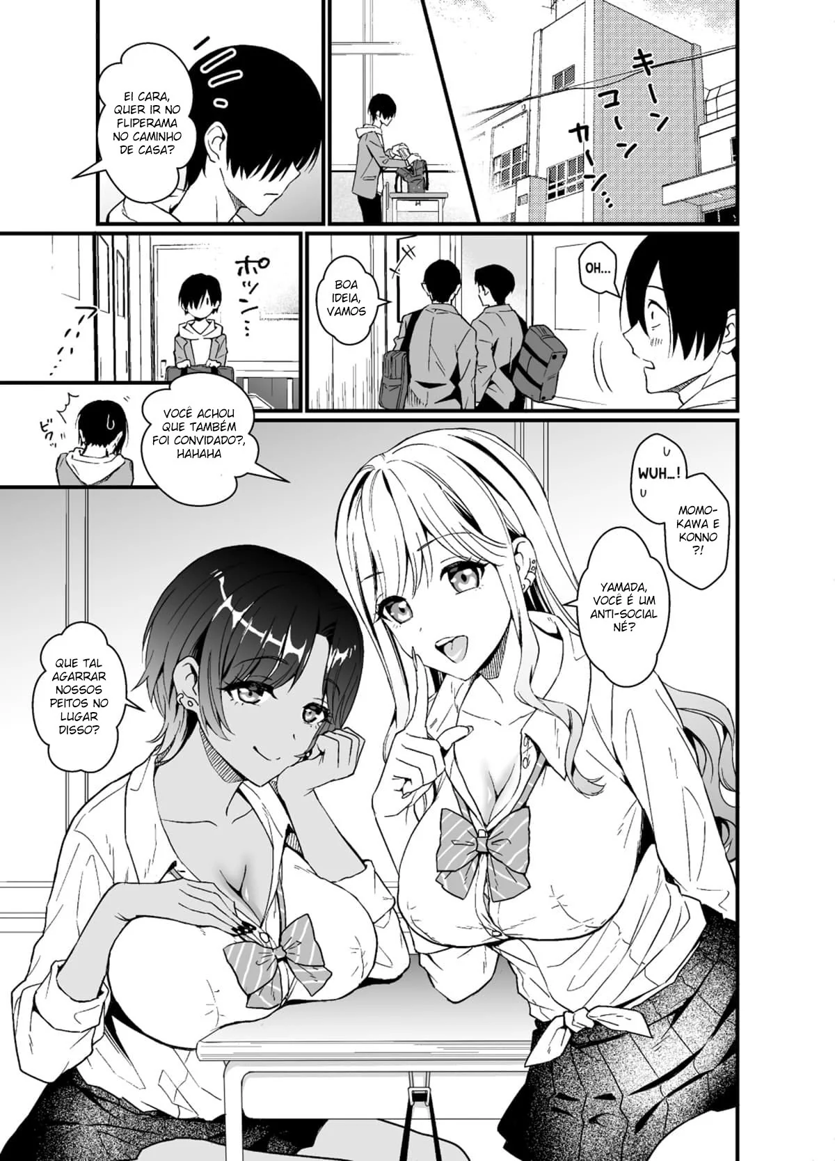 Yamada e as Piranhas da Escola - A Rola do Destino em Hentai Brasileiro