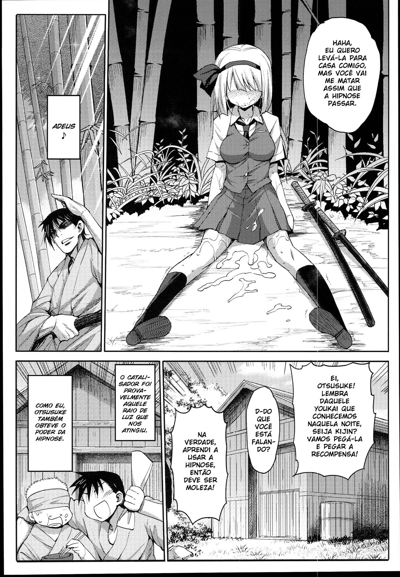 Yokais do Prazer: Hipnotizando e Fodendo as Piranhas da Cidade" em Hentai HQ