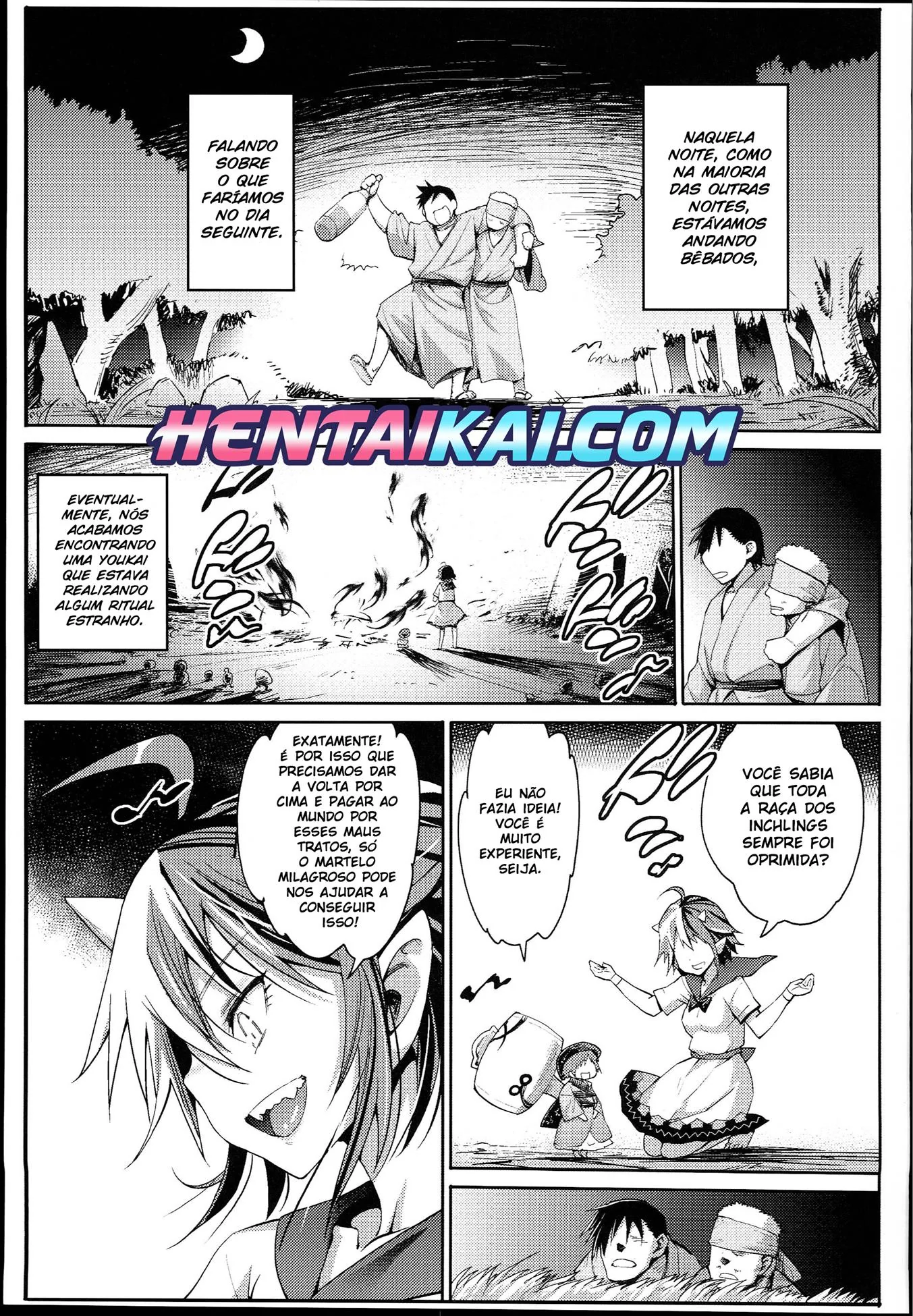 Yokais do Prazer: Hipnotizando e Fodendo as Piranhas da Cidade" em Hentai HQ