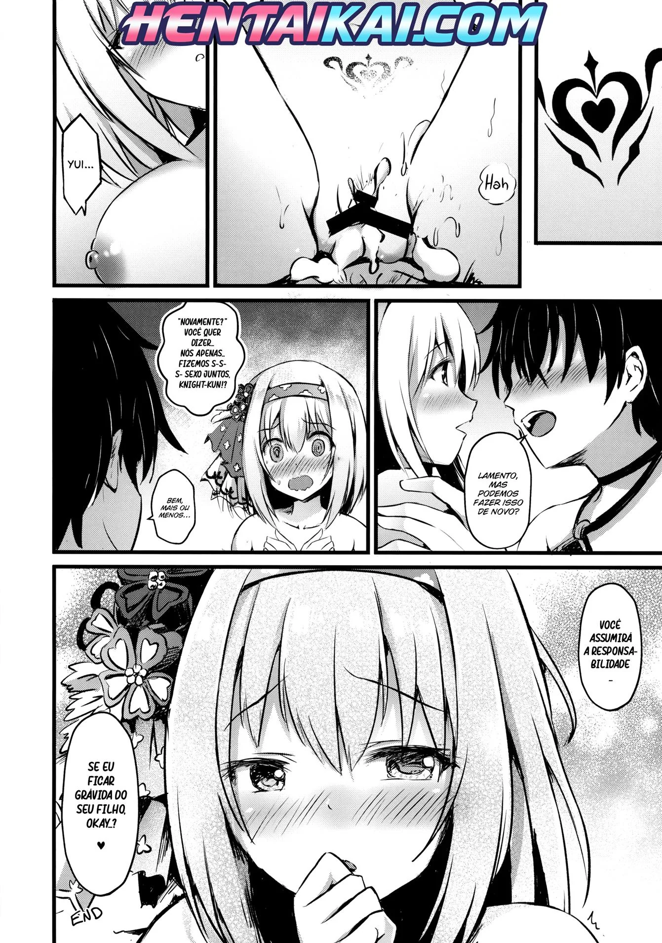 Yuuki não resiste aos encantos da piranha Yui em HQ Brasileiro